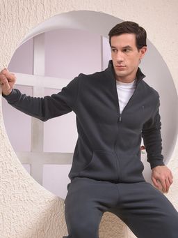 CRIMSOUNE CLUB - Grey Stylish Sweatshirt