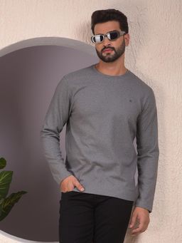 CRIMSOUNE CLUB - Grey Full Sleeves Sweatshirt
