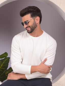 CRIMSOUNE CLUB - Off White Full Sleeves Sweatshirt