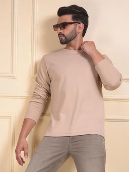 CRIMSOUNE CLUB - Beige Full Sleeves Sweatshirt
