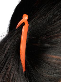 Accessher - Acrylic Material Hair Clip With Tight Grip Pack Of 12 For Women And Girls