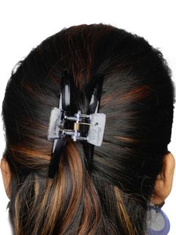 Accessher - Grey, Brown Color Acrylic Material Stone Clutcher for Women pack of 3