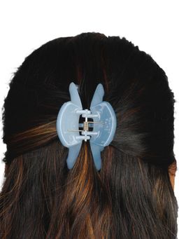 Accessher - Black Color Acrylic Clip Brown-Gray-Pink Hair Clip Pack Of 3