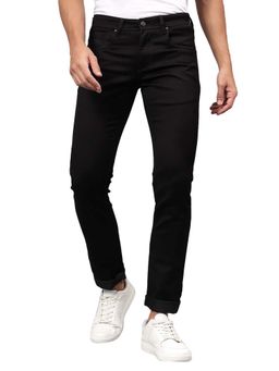 Cantabil - Men Black Solid Stretchable Jeans