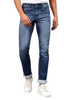 Cantabil - Men Blue Solid Stretchable Jeans