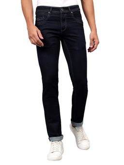 Cantabil - Men Blue Solid Stretchable Jeans