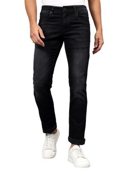 Cantabil - Men Black Solid Stretchable Jeans