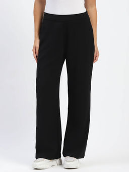 Madame - Wide Legged Solid Black Trouser