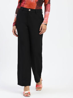 Madame - Black Straight Fit Trouser