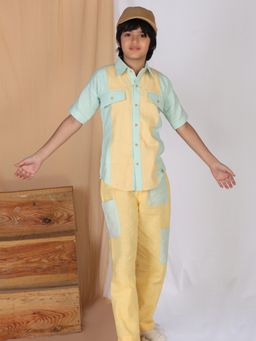 Mulyo Kids - Yellow Colorblock Shirt
