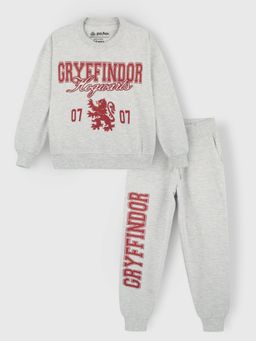 Napchief - Grey Typography Sweatshirt with Jogger (Set of 2)