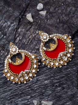 Anika's Creations - Anika's Creation Elegant Designer Chandbali Earrings