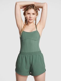 Victoria's Secret - Green Solid Regular Fit Bodysuit (XS)