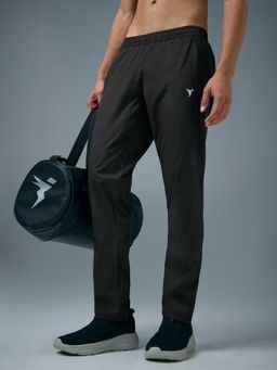 Technosport - Black Solid Slim Fit Trackpant