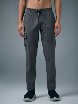 Technosport - Grey Solid Regular Fit Trackpant