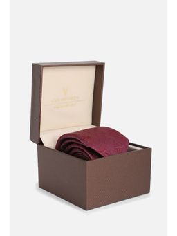 Van Heusen - Men Embroidered Casual Red Tie