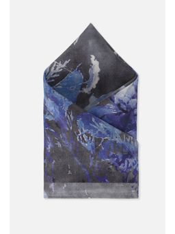 Van Heusen - Men Printed Casual Grey Pocket Square