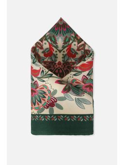 Van Heusen - Men Floral Casual Cream Pocket Square