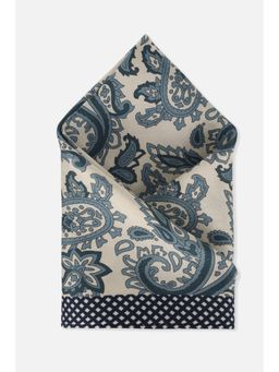 Van Heusen - Men Printed Casual Cream Pocket Square