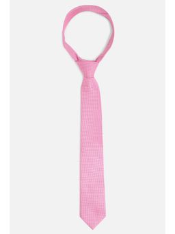 Van Heusen - Men Embroidered Formal Pink Tie