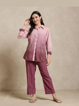 Sarvaa by Kriti - Purple The Nisha Co-Ord Set