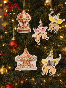 The Confetti Tree - Whimsical Circus Cutouts Pack of 5 (4-Inch Multifunctional Decorations)