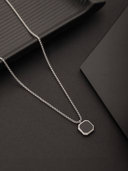 Jazz and Sizzle - Men Silver-Plated Chain Necklace