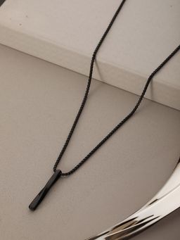 Jazz and Sizzle - Twisted Cube Bar Pendant Necklace