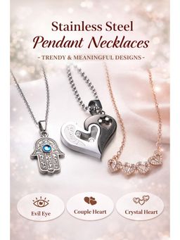 Jazz and Sizzle - Pendant Locket Necklace For women (Pack of 3)