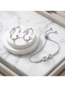 Jazz and Sizzle - Silver Infinity Jewellery Set