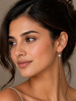 Axora Life - 925 Sterling Silver Elegant Silver Drop Earrings