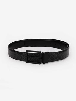 Calvin Klein - Logo Black Polyester Classic Belt