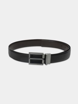 Calvin Klein - Solid Black Leather Classic Belt