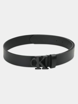 Calvin Klein - Solid Black Leather Classic Belt