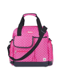 NFI Essentials - Newborn Baby Diaper Changing Mother Bag Pink (L)