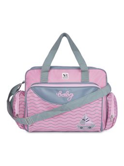 NFI Essentials - Baby Diaper Nappy Changing Mother Bag Pink (L)