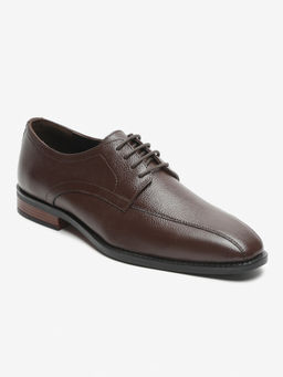 Teakwood - Men Brown Solid Genuine Leather Formal Derbys