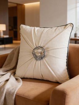 Life n Colors - Ivory Gardenia Cushion Cover