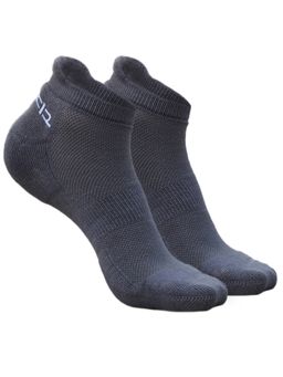 Heelium - Bamboo Ankle Socks-FreeSize UK7-11,2 Pairs,Grey,Anti dour,Anti Blister (Pack of 2)
