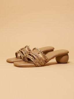 ERIDANI - Anura Slip On Beige Heels