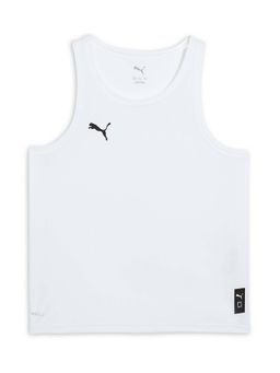 Puma - Boys White Solid Tank Top
