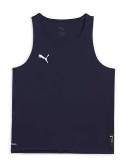 Puma - Boys Blue Solid Tank Top