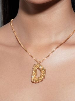 Ethnic Andaz - Women Akshar Collection Necklace - D White Pearl