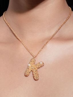 Ethnic Andaz - Women Akshar Collection Necklace - K White Pearl