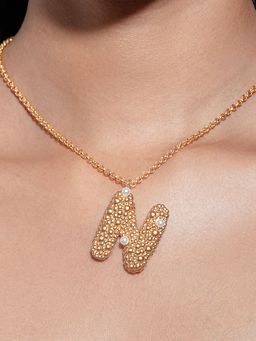 Ethnic Andaz - Women Akshar Collection Necklace - N White Pearl