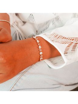 Aphrodyte Me - White Asteria Heart Bracelet