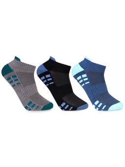 Bonjour - Men Colorblock Multicolor Socks (Pack of 3)