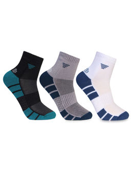 Bonjour - Men Colorblock Multicolor Socks (Pack of 3)