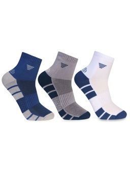 Bonjour - Men Colorblock Multicolor Socks (Pack of 3)