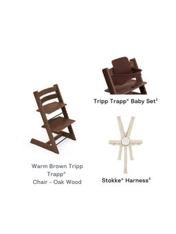 STOKKE - Tripp Trapp Combo Oak Warm Brown harness V2 (Set of 3) (0 Months And Above)